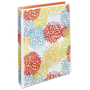 Avery® Durable Mini Size Non-view Fashion Binder With Round Rings, 3 Rings, 1" Capacity, 8.5 X 5.5, Bright Floral-orange freeshipping - TVN Wholesale